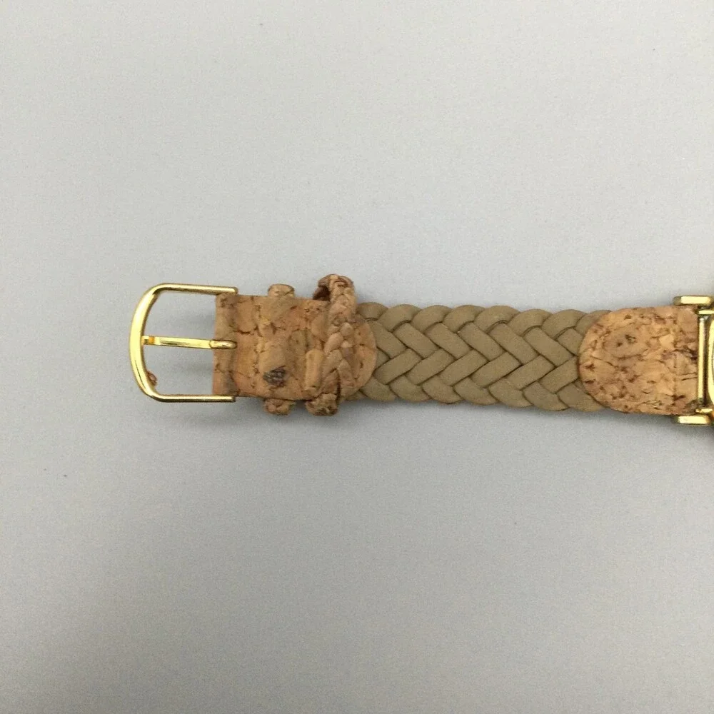 Gitano Womens Watch 35mm Champagne Dial Gold Tone Braided Band New Battery